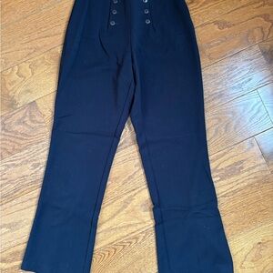Elegant Women's Dark Blue Dress Pants
